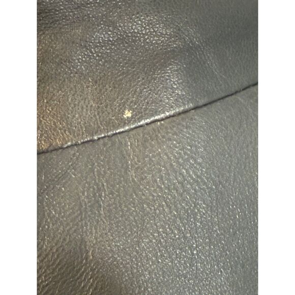 Bod & Christensen 100% Leather Blazer Jacket Grey Taupe M Soft Supple Designer - Picture 10 of 13